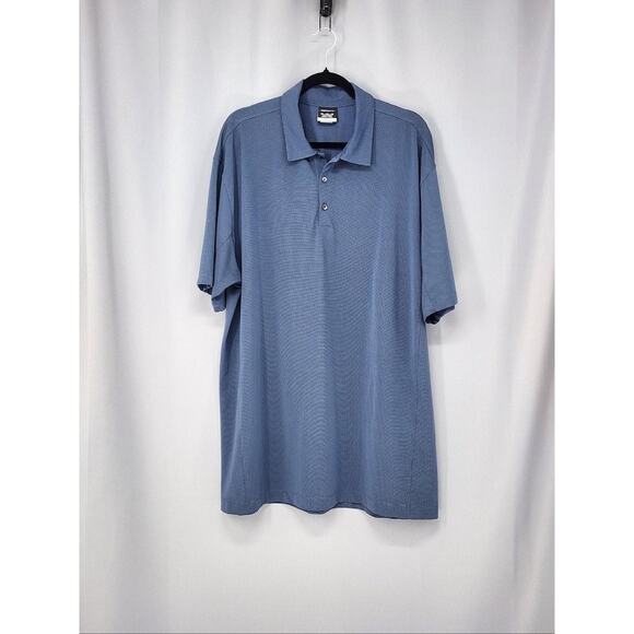 Nike Golf Dri-FIT Polo Shirt Mens 2XL Blue Performance Pique Athletic Tennis - Picture 3 of 13